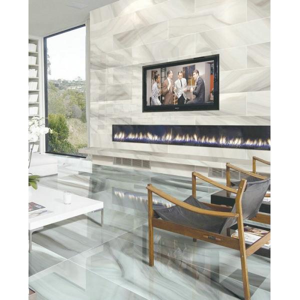 Bedroom Decorative Porcelain Tile , Non Slip Glazed Porcelain Floor Tiles