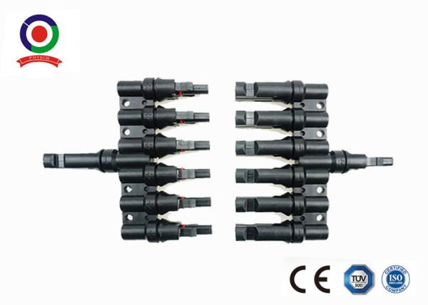 Conector de cabo de DC1000V 30A do ramo 6 a 1 de T para a instalação fotovoltaico
