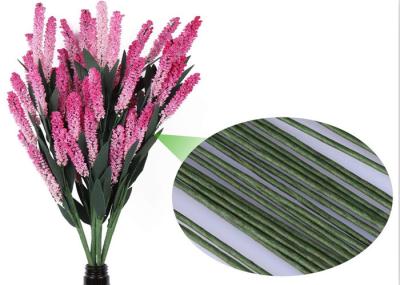 30cm Long green color Flower Adhesive Tape Paper Covered Wire for decoration