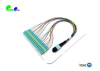 Varón del Fanout 0.9m m MTP - fibras del cable OM4 24 del LC los 30cm para MPO/MPO - casete/los paneles del LC