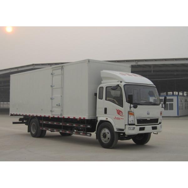 Cheap price SINOTRUK HOWO light duty truck 4 tons RHD euro 2 engine box truck van cargo truck