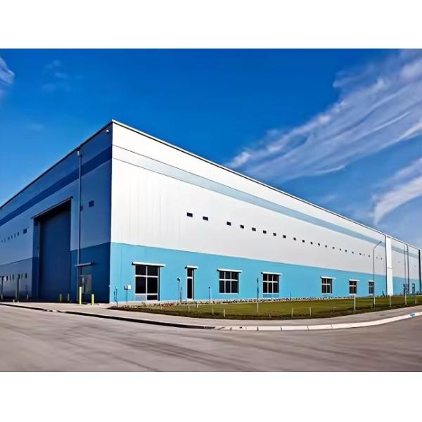 Q355B Q235B Prefabricated Steel Frame Building Warehouse Workshop Long Lasting