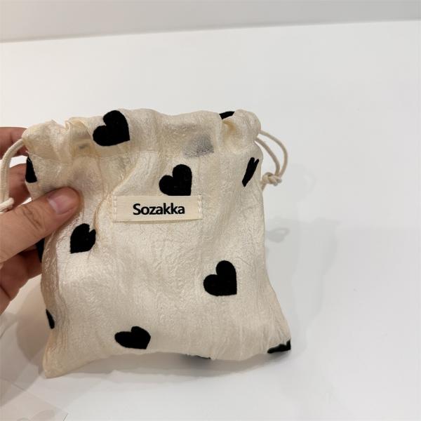 All Seasons Custom Logo Printed Linen Cotton Canvas Drawstring Bag Acceptable OEM/ODM