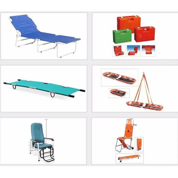 Non Magnetic Alloy High Strength Ambulance Stretcher Bed For Mri Hospital