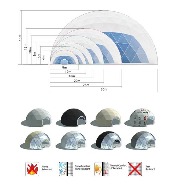 Горячая продажа Модные на заказ Прозрачные роскошные палатки Геодезический купол Палатки Glamping Сафари палатки