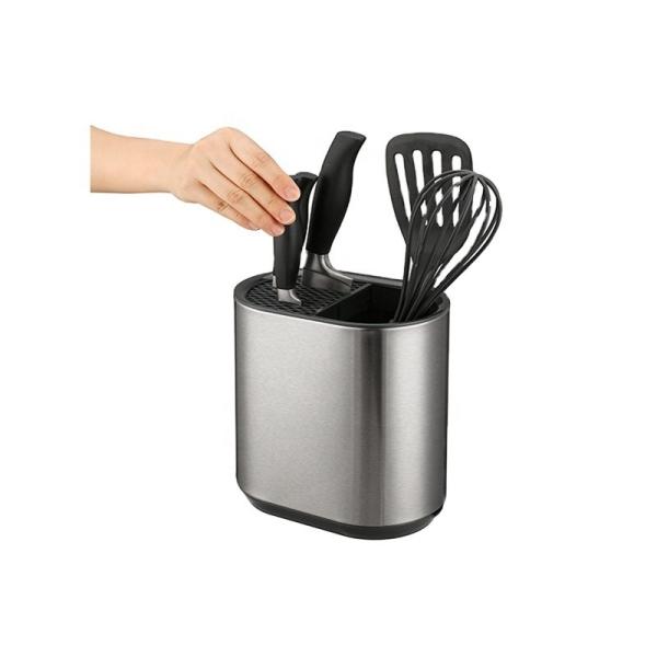 Fashion Stainless Steel Kitchen Knife Block Universal Knife Holder With Customized Logo And Sustainable Design