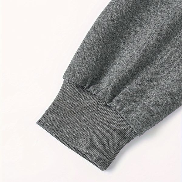 No String Casual Long Sleeve Hoodie M L Size High Street Oversized Sweatshirt