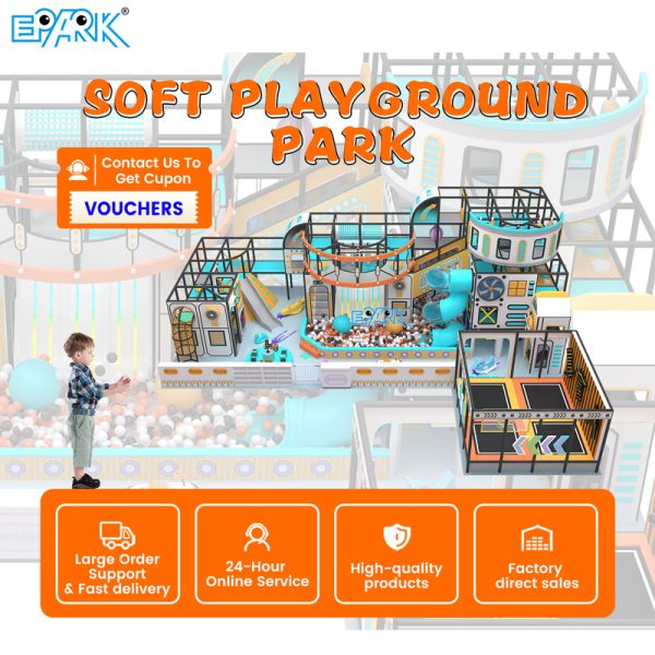 165m² Mint-Blush Soft Indoor Playground