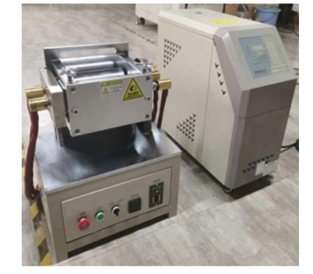 150mm Electric Oil Heated Roller Press Horizontal Machine For Battery Electrode