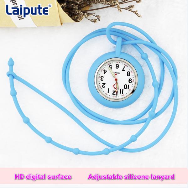 Laipute Nurses Digital Fob Watch Halterneck Silicone Nurse Watch Quartz Movement