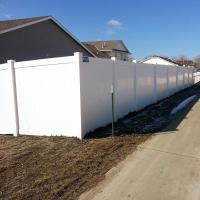 White PVC Privacy Fence 6x8ft Virgin Material Maintenance-Free