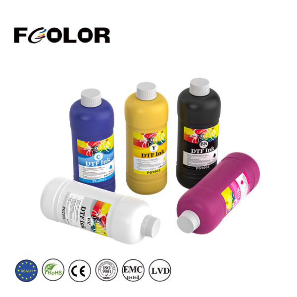 FCOLOR Premium 1000ML DTF Ink Inkjet White Ink Transfer Film Ink Dtf for L1800 Dx5 4720 I3200 XP600 8550 Film Printer Transfer