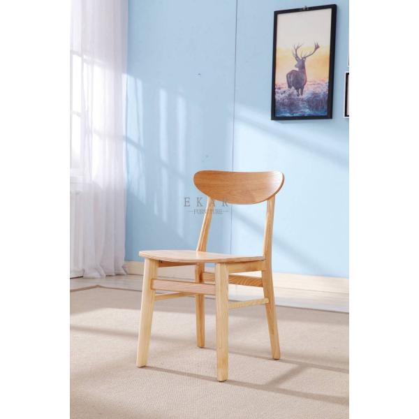 Simple Style Solid Ash Wood Modern Wooden Dining Room Chair