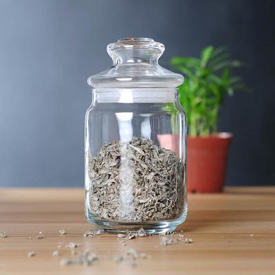 650ml 22 Oz Glass Storage Jars Silicone Seal Clear Glass Construction For Displays