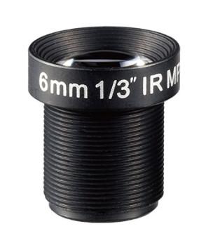 Low Distortion Lens 1/3 6mm 47d HFOV Low Distortion Lens 3MP M12 Mount with IMX185 for security camera