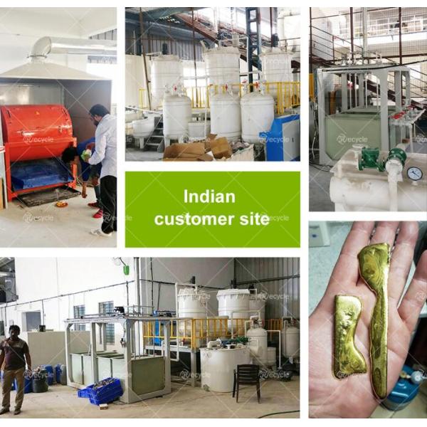 Capacidad de trabajo 200-1000 kg/h Equipo de refinación de oro para el reciclaje de oro en PCB