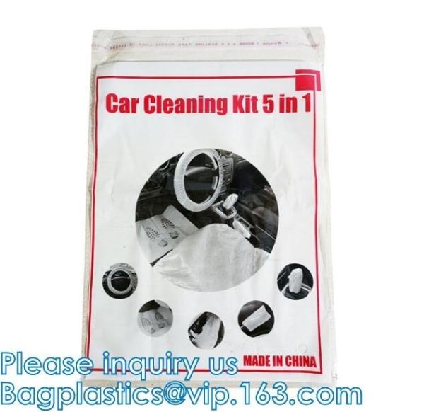 Universal Disposable Transparent Car Seats Cover Car Steering Wheel Covers Waterproof Car Handle Cover