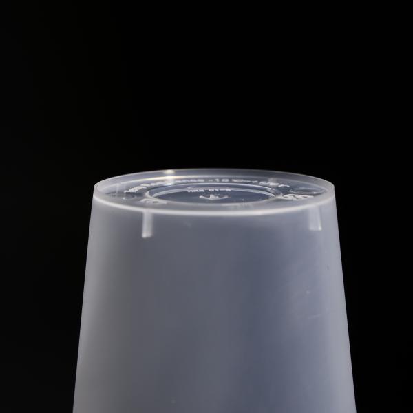 Coupe ronde à couvercle plat en plastique en PP imprimable