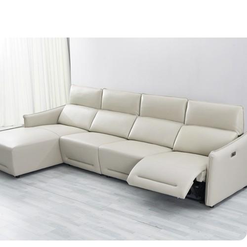 BN Italian Corner L-Shaped Sofa Electric Function Headrest Adjustable Sofa Combination Recliner Sofa Functional Sofa