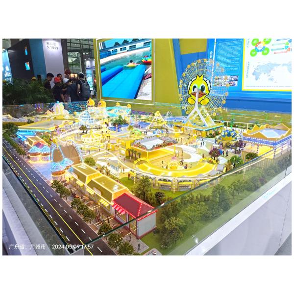 1:150 Amusement Park Models LED Lighting Model Theme Park Customized