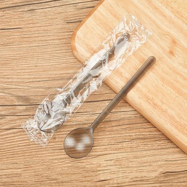 Food Grade Customized Heavy Duty Disposable Plastic Tableware Spoon with Clear Design