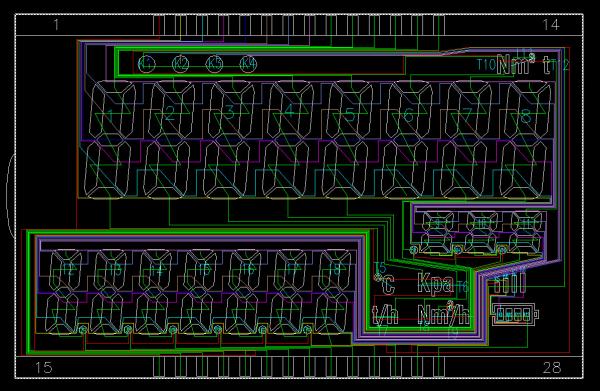 Customized Vehicle Controller Seven Segment Display Lcd TN