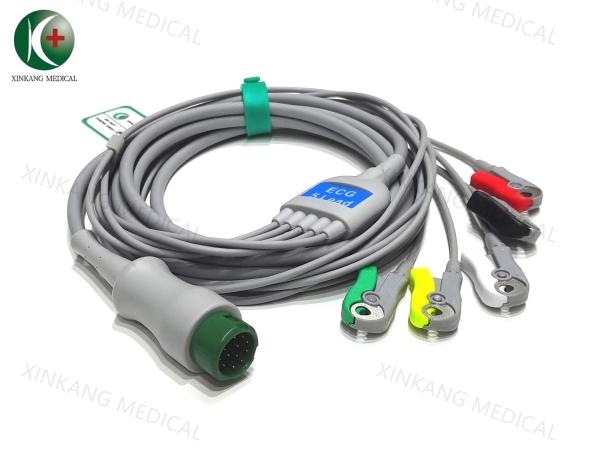 Medical Disposable ECG Cable For Adult Pediatric Neonatal