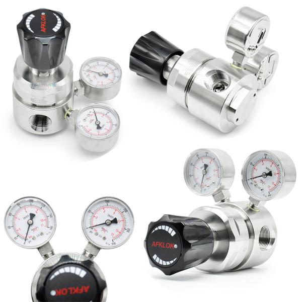 250psi Stainless Steel Low Pressure Regulator CO2 Oxygen Helium Nitrogen Gas Cylinder