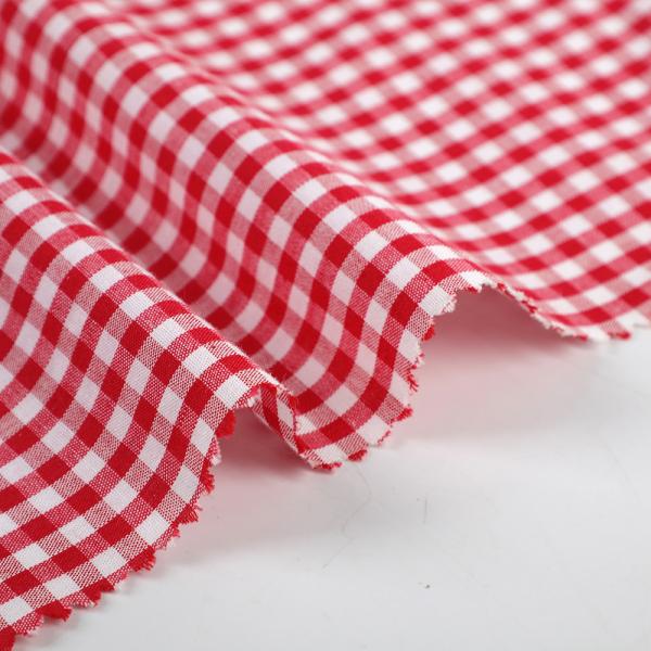 2025 Shaoxing Eco-friendly 100% Cotton Fabric Breathable Checks Pattern Cloth Woven for All Seasons Use for Boys Dress