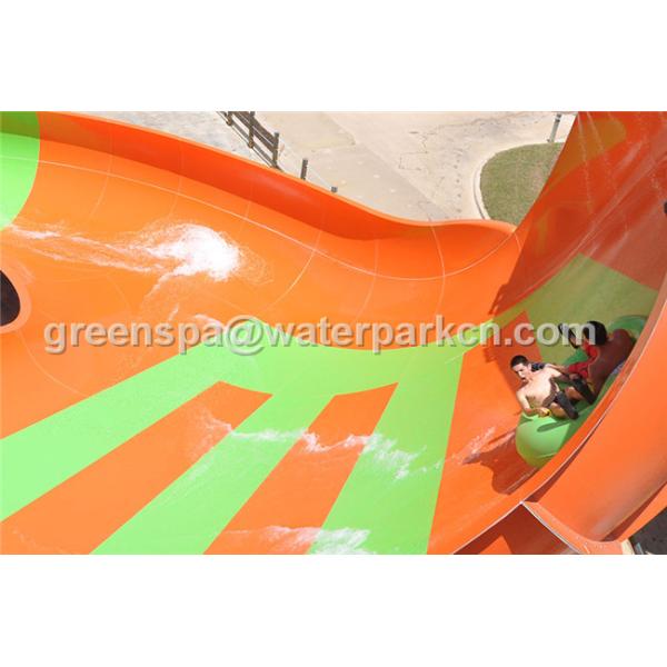 Children Spray Park Equipment Colorful Fiberglass Water Slide SGS Certification