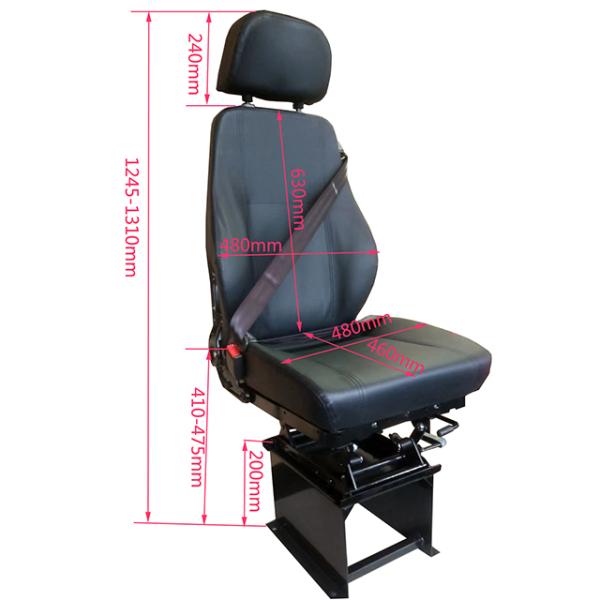 Fabrica Suministro Ferrocarril Cabina de la locomotora asiento levantado asiento estático