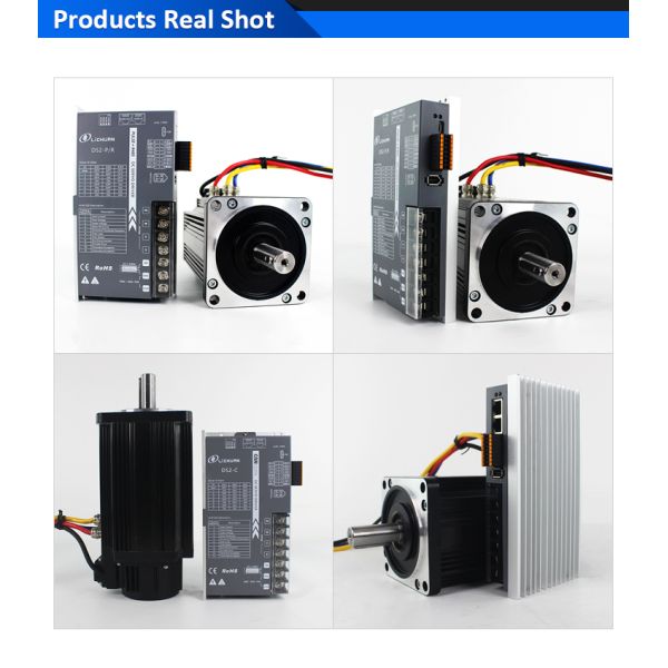 Lichuan DC Servo Motor Drivers Kit DS2-45P/R/C/E Low Voltage 6N.m 1.5KW/1500W 48V 45A 2500RPM IP65