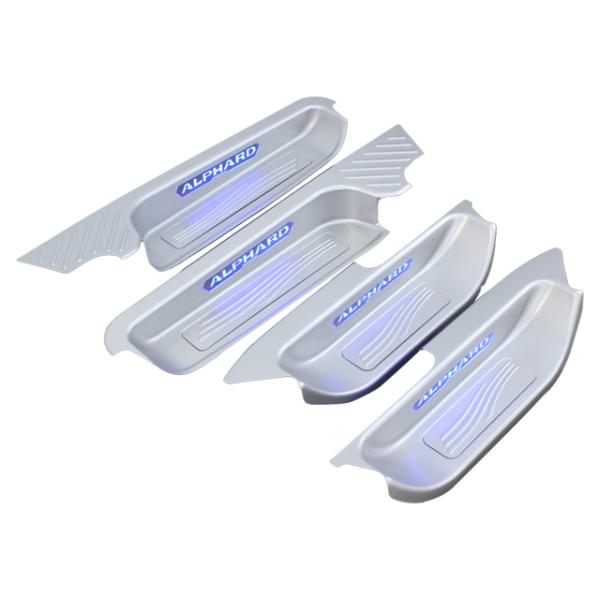 Toyota Alphard 2024 with Aluminum Alloy Foot Pedals and Threshold Strips