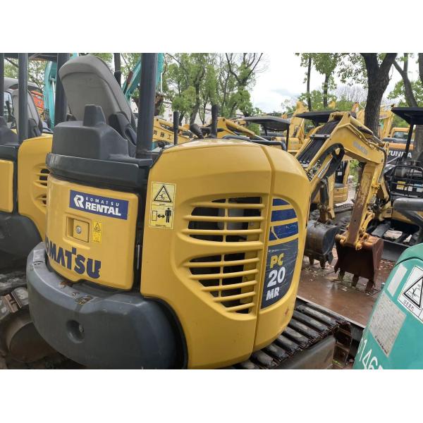 Used Komatsu PC20MR-2 Crawler Mounted Excavator Original Japan Working In Garden