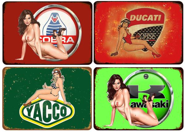 Creative Daily Household Items Retro Iron Mural For  Bar Cafe Wall Decoration