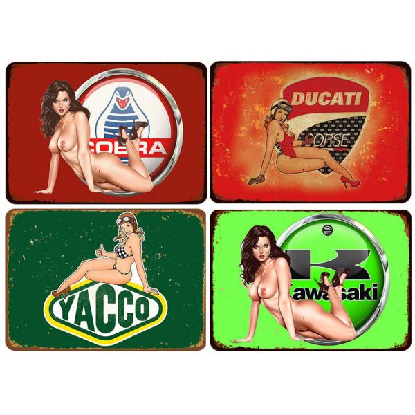 Creative Daily Household Items Retro Iron Mural For  Bar Cafe Wall Decoration