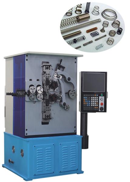 Two Axis Control Spring Forming Machine With Overrunning Coupler Feeding Material
