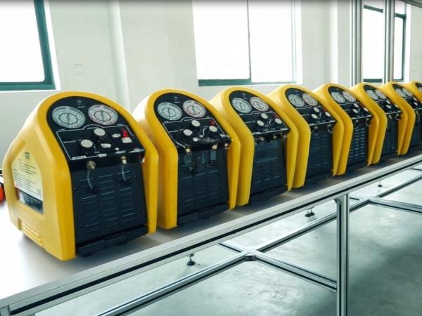 R22 Máquina comercial de recuperação de refrigerante AC R410a Unidade de gás freónico