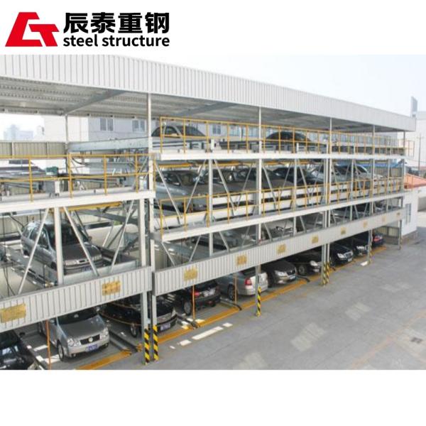 Prefabricated Steel Parking Structures Metal Frame Garage Customized