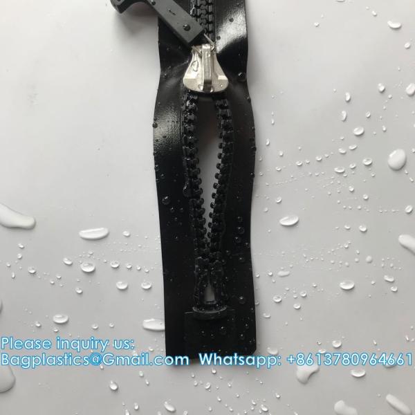 Heavy Duty TPU Airtight Zipper IPX8 Waterproof For Cooler Bag, Vaccumed Bag, Isolation Capsule Drysuit Zipper