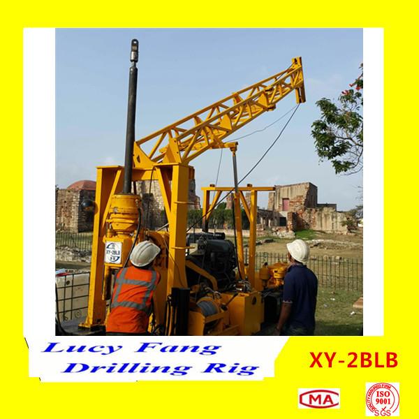 China Hot Sale XY-2BLB Mobile Diamond Core Drilling Rig With Wire-line Winch for 30-500 m