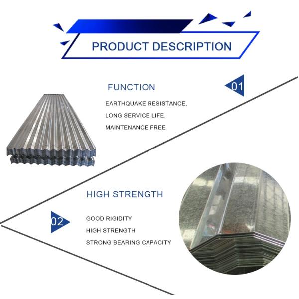 Non-oiled Galvanized Roofing Sheet SGCC SPCC SECC 0.12mm 0.35mm Thickness 0.1mm 1mm Thickness GI Corrugated Sheet for Roofing