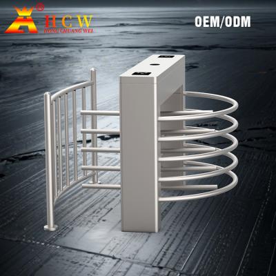 Torniquete de media altura semiautomático de acero inoxidable 304 con soporte de reconocimiento facial