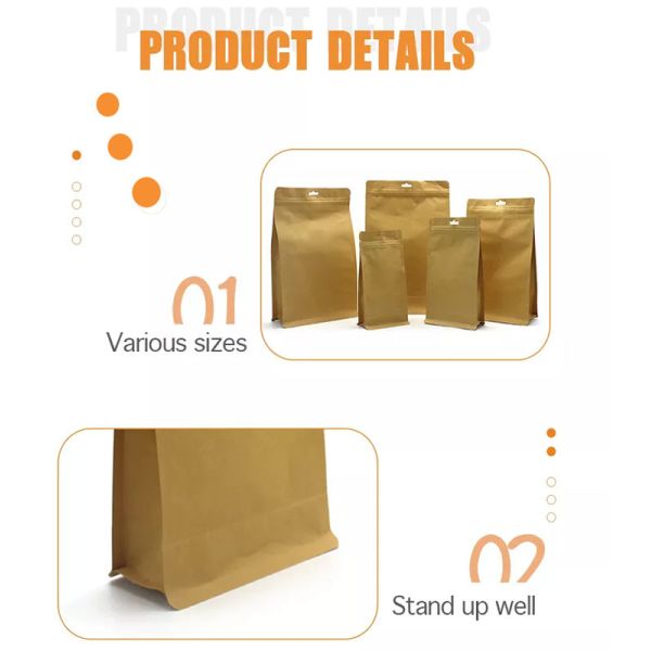 Custom 8 Sides Sealing Skittles Mylar , Child Proof Stand Up Pet Food Bags