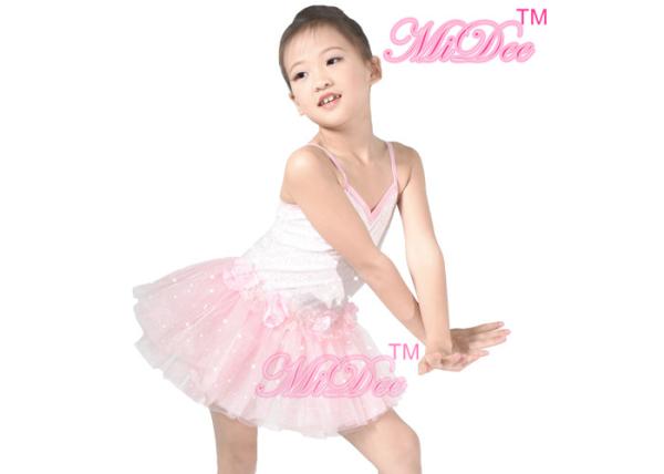 MiDee Pink Ballet Tutu Dress Kids Dance Clothes Ballerina Tutu Fancy Dress