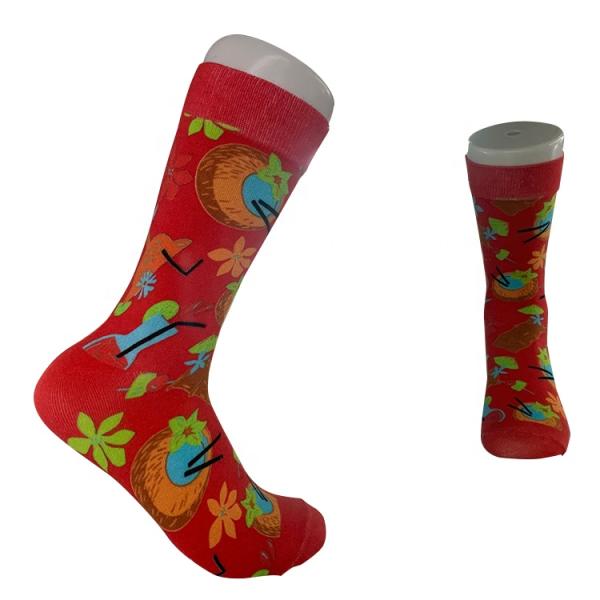 Women's Novelty 3D Socks Knitted Food Print Socks with Digital Printing Methods