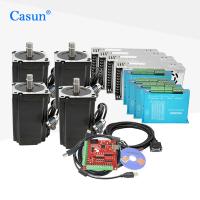 fuente de alimentación Mach3 de Kit Driver del motor de pasos del lazo cerrado de la nema 34 del equipo 86x86x107m m los 4.5N.M de la máquina del laser