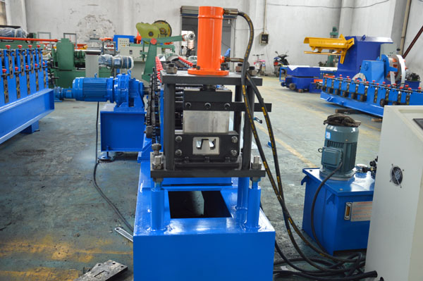 Durable Omega  Shape Metal Stud Roll Forming Machine / 5.5KW Main Motor Power Furring Channel Equipment