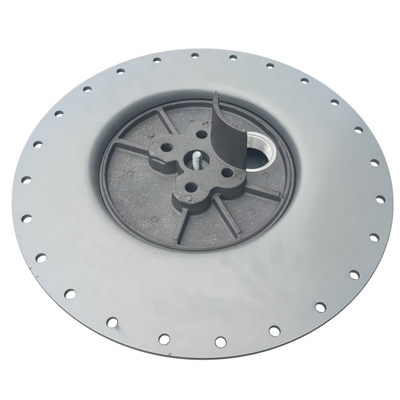 Medium Light Fuel 16 Carbon Steel Road Oil Tanker Truck Manhole Cover With Clamp Flow Rate