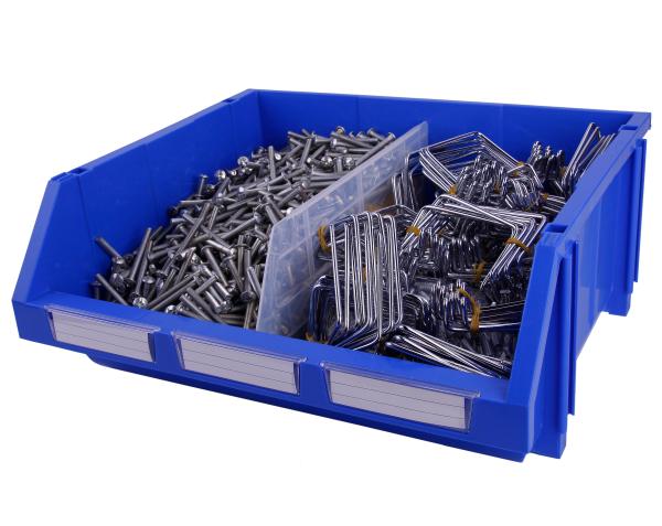392x334x94mm Internal Size Custom Industrial Stacking PP Box for Plastic Hardware Bins